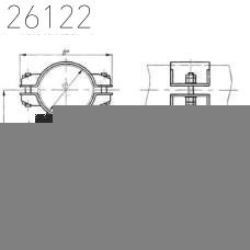 Опора катковая трубопроводов ТЭС и АЭС 245 мм 59,38 кг ОСТ 24.125.159-01