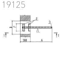 Крепления трубопроводов КСК1-40-12 Т-ММ-08-2009-1