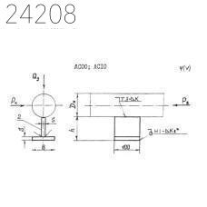 Опора тавровая хомутовая тип 108-ТХ-БС22 ОСТ 36-146-88