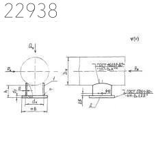 Опора вертикальных трубопроводов тип 1020-ВП-Б1 ОСТ 36-146-88