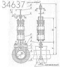 Подвеска пружинная горизонтальных трубопроводов 159х1428 мм ТС-687.00.000 СБ