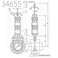 Подвеска пружинная горизонтальных трубопроводов 325х1550 мм ТС-687.00.000-18