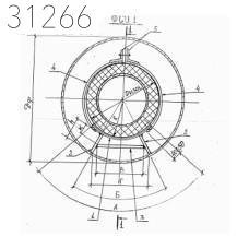 Скользящая подкладная опора в футляре для труб в ППУ ФСО1 219-400-530